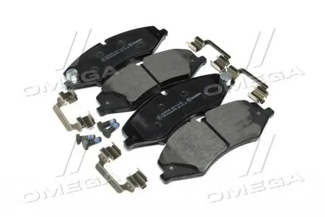 Колодка гальм. диск. LANDROVER DISCOVERY 09 -, RANGE ROVER 06 - передн. BREMBO P44 022