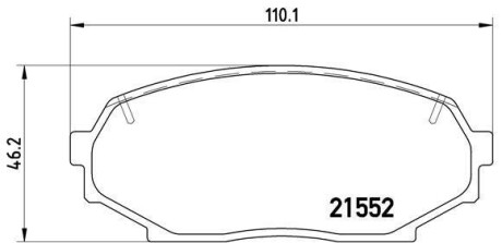 Гальмівні колодки дискові BREMBO P49 017