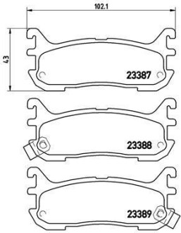 Тормозные колодки дисковые BREMBO P49 021