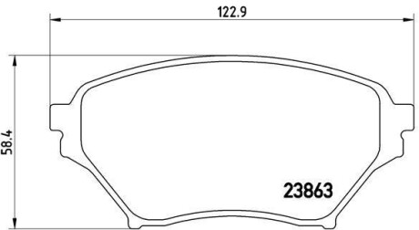 Тормозные колодки дисковые BREMBO P49 029