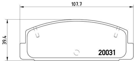 Гальмівні колодки. BREMBO P49 037