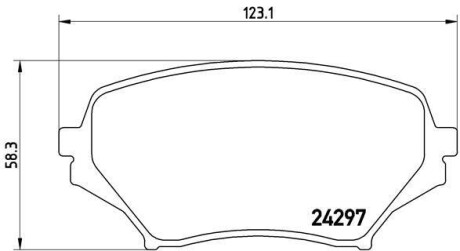 Тормозные колодки дисковые BREMBO P49 043