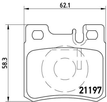 Гальмівні колодки дискові BREMBO P50 009