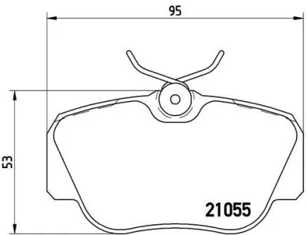 Тормозные колодки дисковые BREMBO P50 011