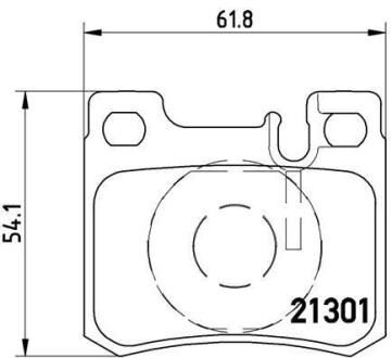 Гальмівні колодки дискові BREMBO P50 012