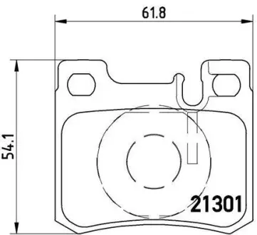 Гальмівні колодки дискові BREMBO P50 012