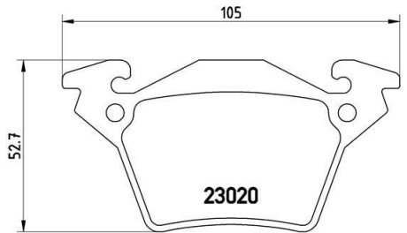 Тормозные колодки дисковые BREMBO P50 032