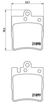 Гальмівні колодки дискові BREMBO P50 033X