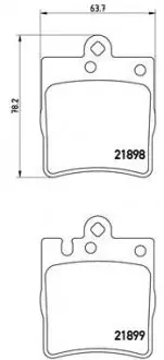 Тормозные колодки дисковые BREMBO P50 033X
