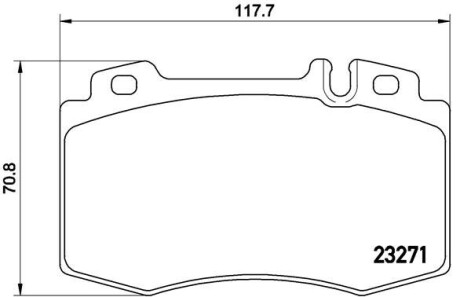 Тормозные колодки дисковые BREMBO P50 041