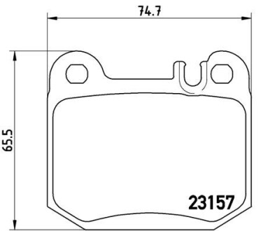 Тормозные колодки дисковые BREMBO P50 043