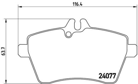 Гальмівні колодки дискові BREMBO P50 056