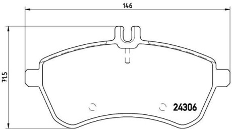 Гальмівні колодки дискові BREMBO P50 070