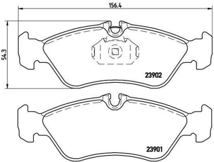 Гальмівні колодки дискові BREMBO P50 082