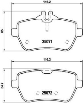 Тормозные колодки дисковые BREMBO P50 103