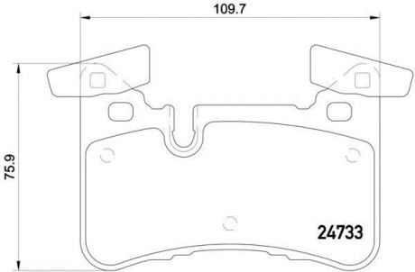 Тормозные колодки дисковые BREMBO P50 110