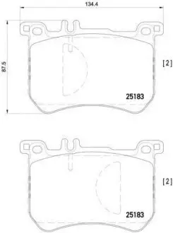 Гальмівні колодки дискові BREMBO P50 111