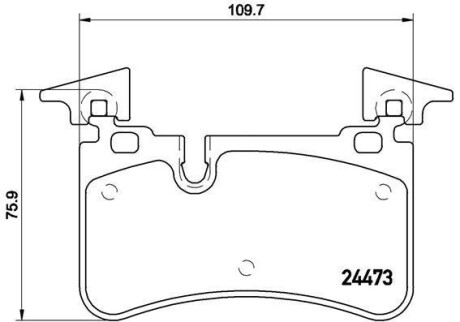 Гальмівні колодки дискові BREMBO P50 113