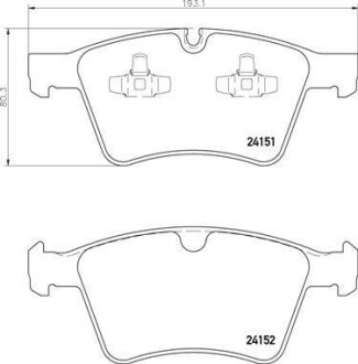 Гальмівні колодки дискові BREMBO P50 115