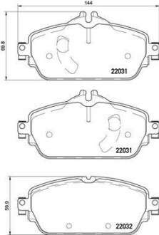 Тормозные колодки дисковые BREMBO P50 119