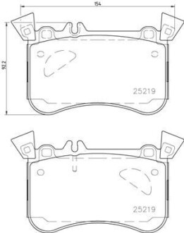 Тормозные колодки дисковые BREMBO P50 121