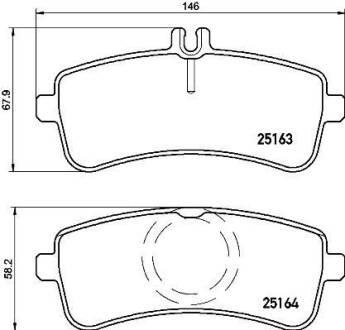 Гальмівні колодки дискові BREMBO P50 125