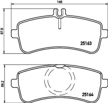 Гальмівні колодки дискові BREMBO P50 130