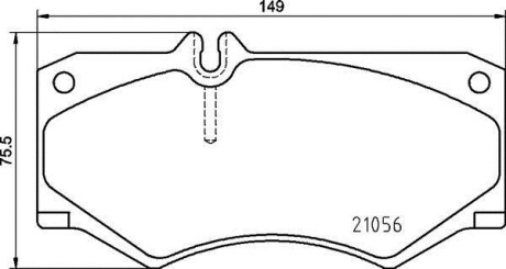 Тормозные колодки дисковые BREMBO P50 134