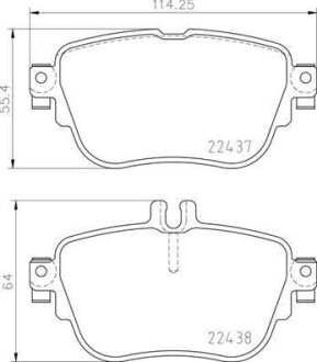 Тормозные колодки дисковые BREMBO P50 136