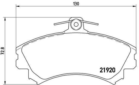 Гальмівні колодки дискові BREMBO P54 022