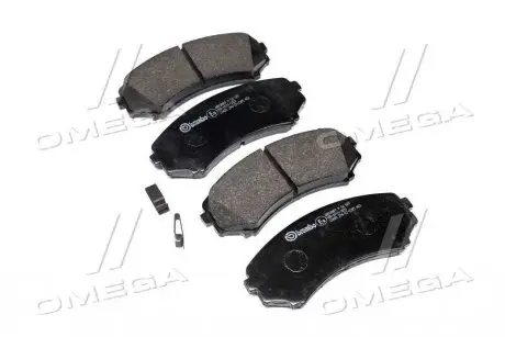 Колодка тормозов. диск. MAZDA MPV, MITSUBISHI PAJERO, передн. (выр-во) BREMBO P54 029