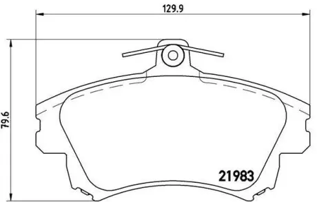 Тормозные колодки дисковые BREMBO P54 036