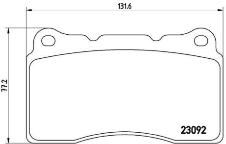 Гальмівні колодки дискові BREMBO P54 040