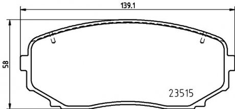 Тормозные колодки дисковые BREMBO P54 060 (фото 1)