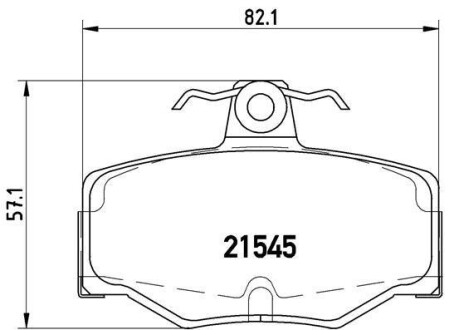 Тормозные колодки дисковые BREMBO P56 024