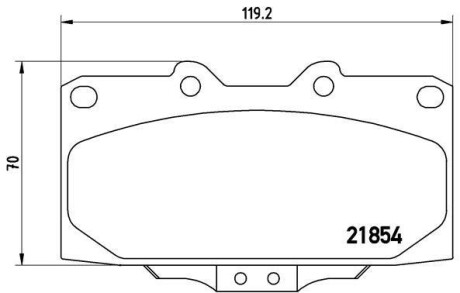 Тормозные колодки дисковые BREMBO P56 034