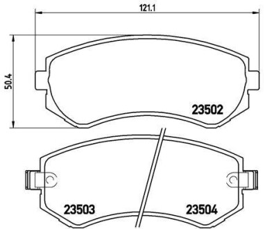 Тормозные колодки дисковые BREMBO P56 039