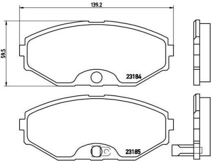 Тормозные колодки дисковые BREMBO P56 045