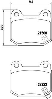 Тормозные колодки дисковые BREMBO P56 048