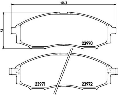 Тормозные колодки дисковые BREMBO P56 049