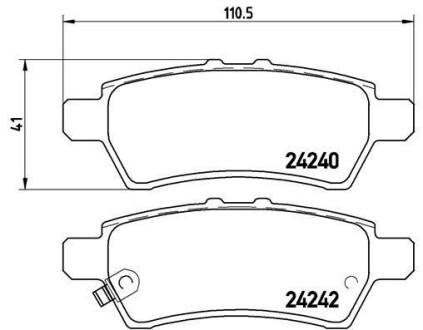 Гальмівні колодки дискові BREMBO P56 060