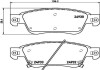 Гальмівні колодки дискові BREMBO P56 080 (фото 1)