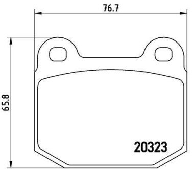 Тормозные колодки дисковые BREMBO P59 025