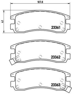 Тормозные колодки дисковые BREMBO P59 027