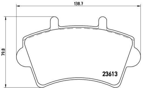 Гальмівні колодки дискові BREMBO P59 039