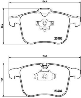 Гальмівні колодки дискові BREMBO P59 046