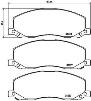 Тормозные колодки дисковые BREMBO P59 058