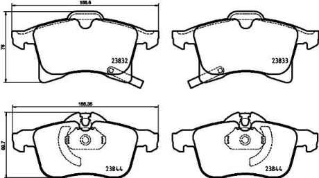 Гальмівні колодки дискові BREMBO P59 089