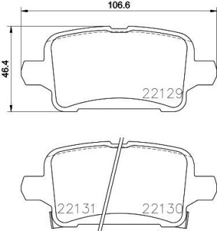 Гальмівні колодки дискові BREMBO P59 090