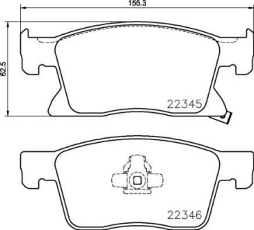 Тормозные колодки дисковые BREMBO P59 091